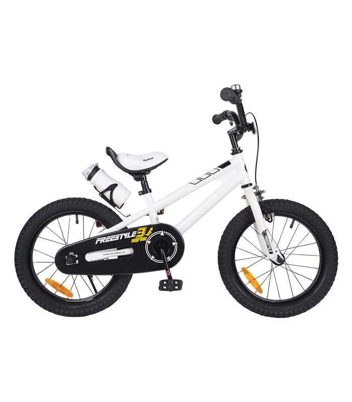Bicicletta per Bambini 16 pollici Royal Baby Freestyle con porta borraccia bianco