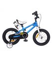 Bicicletta per Bambini 14 pollici Royal Baby Freestyle con porta borracia blu