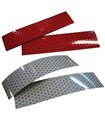 Reflector set adhesive strips 1x white front and 1x red rear