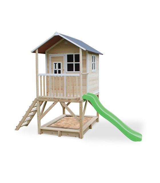 EXIT Loft 500 wooden playhouse - natural