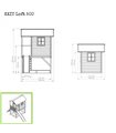 EXIT Loft 500 Holzspielhaus - naturel