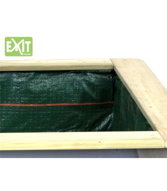 EXIT Aksent Kids Planter Table L Tavolo con vaso Libera installazione Legno Grigio Esterno