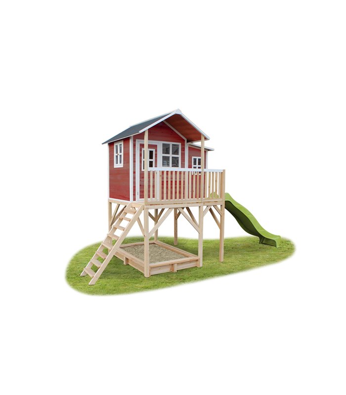 EXIT Loft 750 wooden playhouse - red