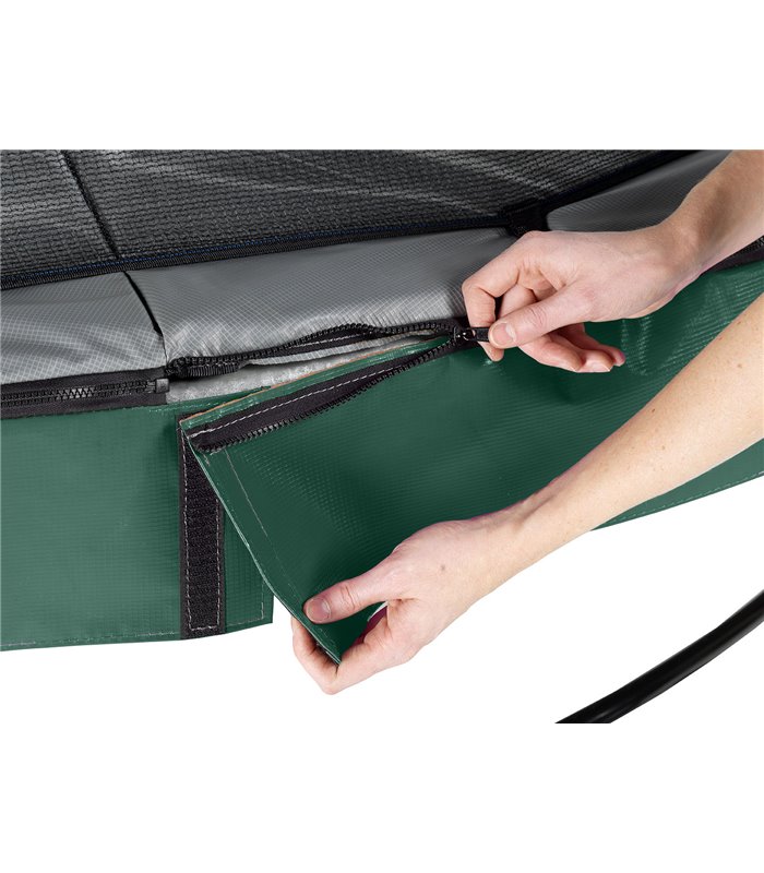 EXIT Elegant Premium trampoline ø305cm with safetynet Deluxe - green