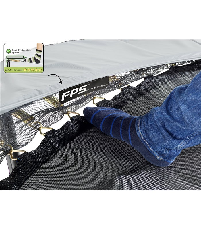 EXIT Elegant Premium trampoline ø366cm with safetynet Deluxe - green