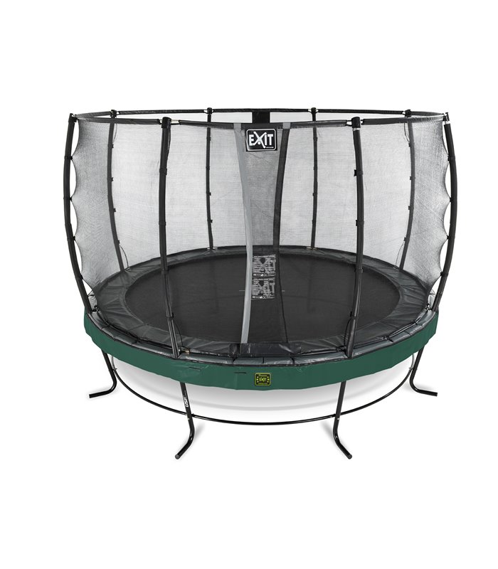 EXIT Elegant Premium trampoline ø366cm with safetynet Deluxe - green