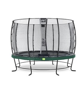 EXIT Elegant trampoline ø366cm with safetynet Economy - green