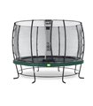 EXIT Elegant trampoline ø366cm with safetynet Economy - green Extérieur Rond Ressort hélicoïdal Trampoline suspendu