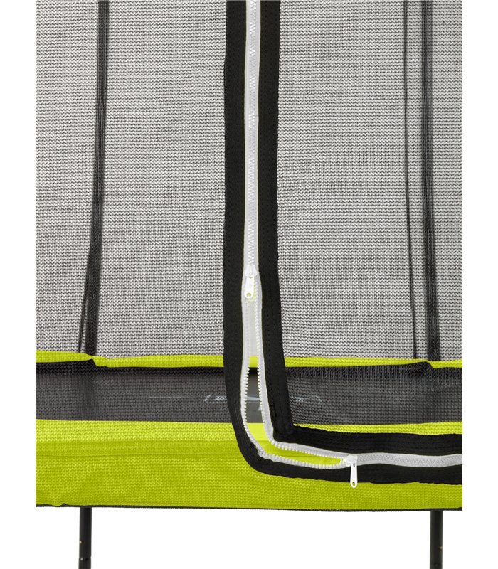 EXIT Elegant Premium trampoline rectangular 214x366cm with safetynet Economy - purple