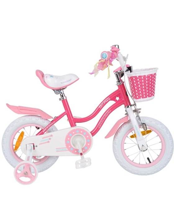 Bicicletta Per Bambini RB Stargirl rosa da 12 pollici