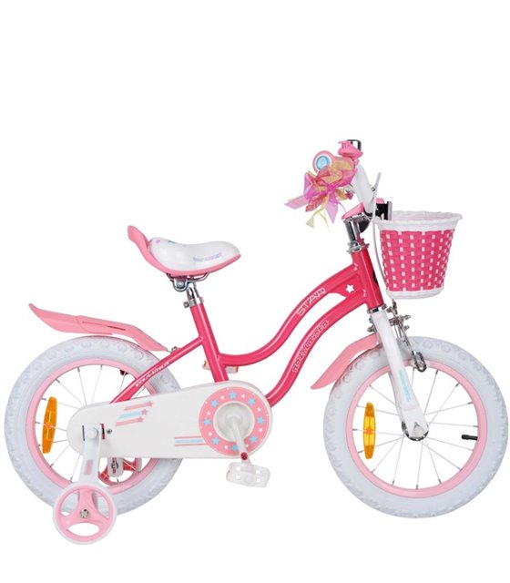 Bicicletta Per Bambini RB Stargirl rosa da 14 pollici
