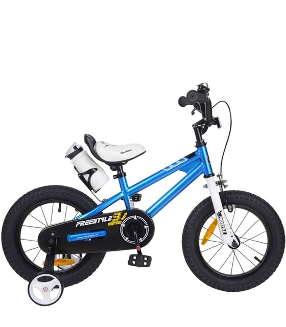Vélo Pour Enfants 14 pouces RB Freestyle avec porte-boissons bleu