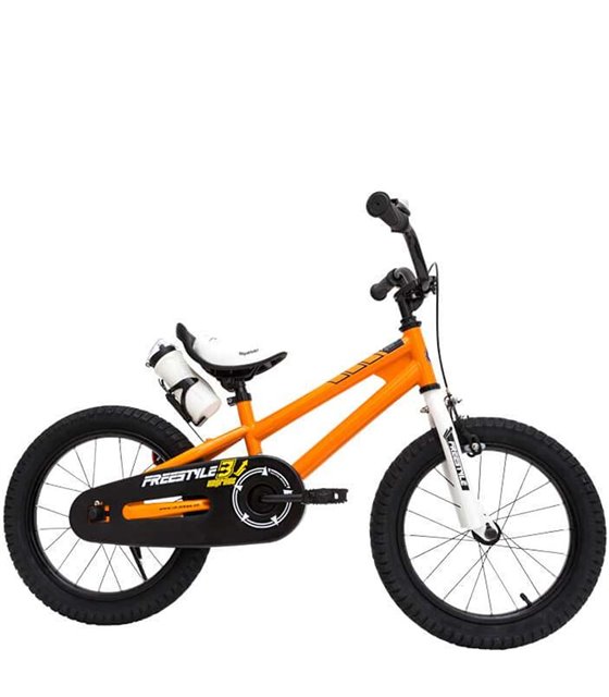 Bicicletta Per Bambini RB Freestyle da 16 pollici con porta drink arancione