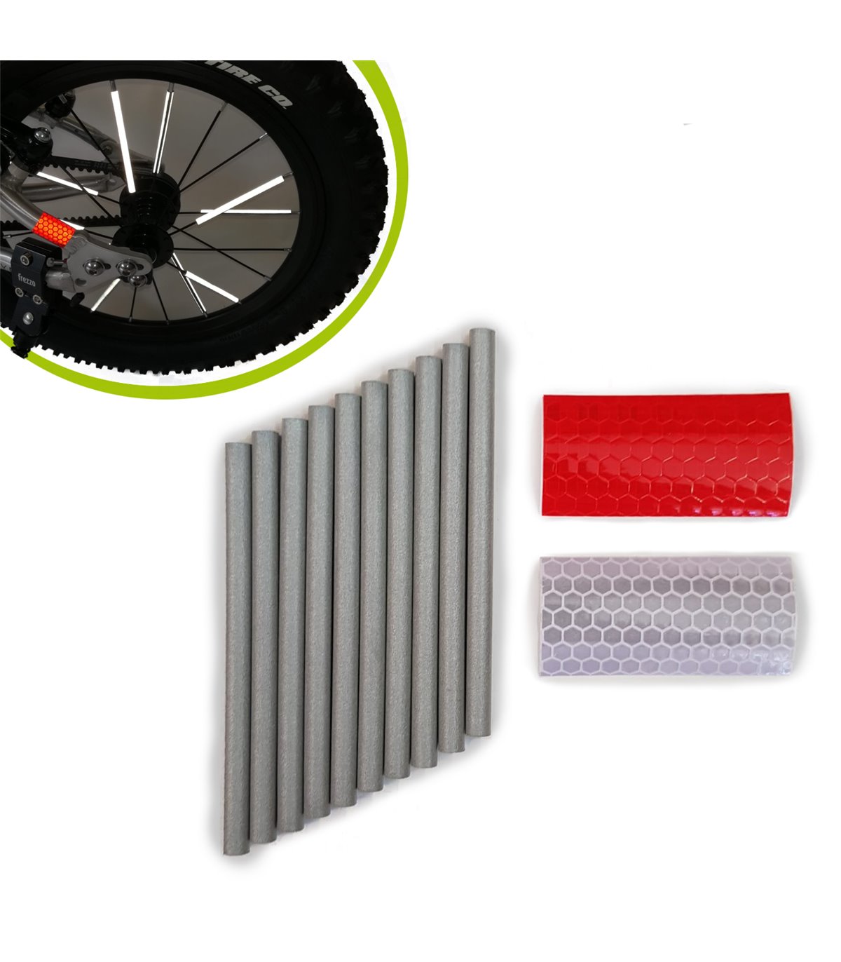 Bicycle shop spoke reflectors