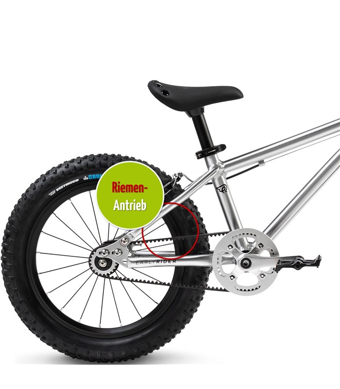 Kindervelo 16 Zoll Early Rider Belter Trail T16 VeeTire 2.25" + gratis Lichtset