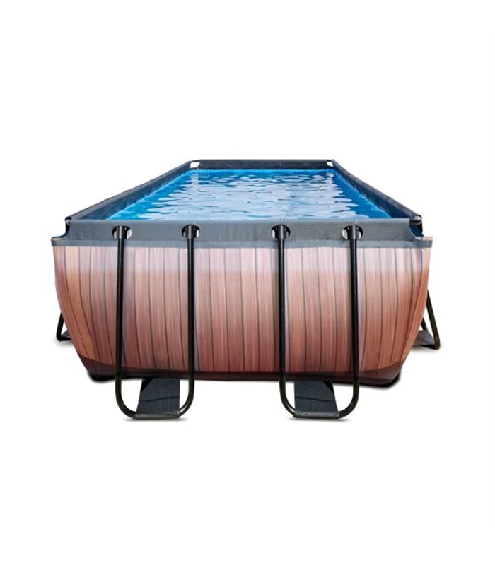 Pool Exit 540x250x122cm mit Filterpumpe braun