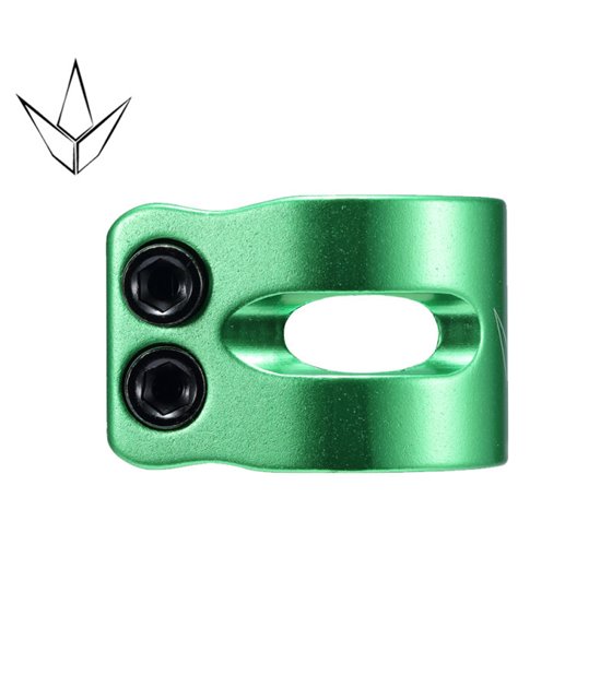 Stunt Scooter Clamp Blunt Twin Slit Green