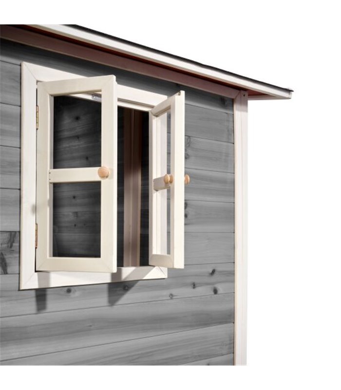 Holzspielhaus Exit Loft 150 grau