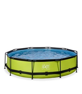 Rahmen Pool 360x76cm Lime