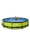Rahmen Pool 360x76cm Lime