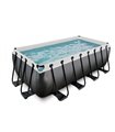Frame pool Exit 400x200x122cm with sand filter pump black