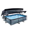 Frame Pool Exit 300x200x65cm Cover Shade Sail Filter Pump grey