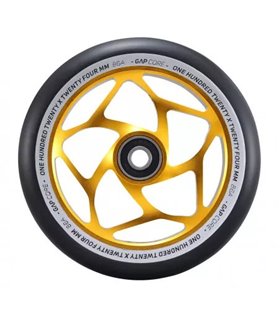 Stunt Scooter Rad 120mm Blunt Gap Core gold schwarz
