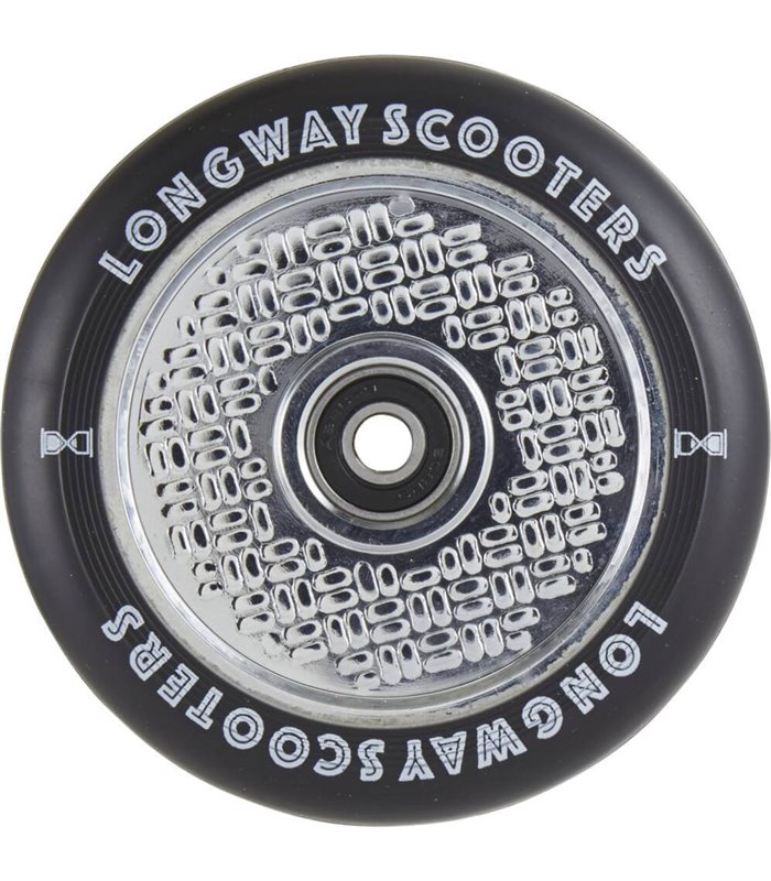 Stunt Scooter Rad 110mm Longway FabuGrid chrome silber