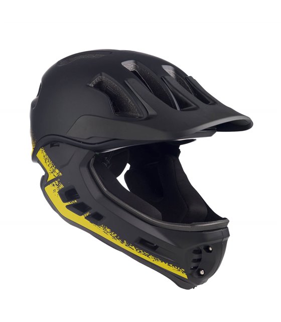Fullface Helmet frezzo Rowdy [M] (53-57cm) Star incl. chin pad + FREE USB Light