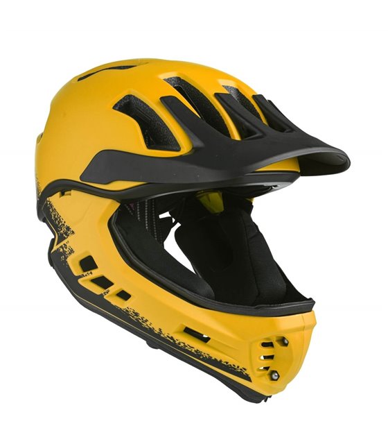 Fullface Helmet frezzo Rowdy [M] (53-57cm) Sunny incl. chin pad + FREE USB Light