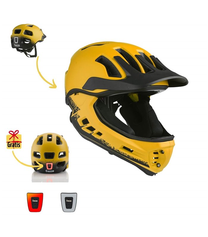 Casque fullface frezzo Rowdy [M] 53-57cm Sunny mentonnière incluse + lumière gratuite