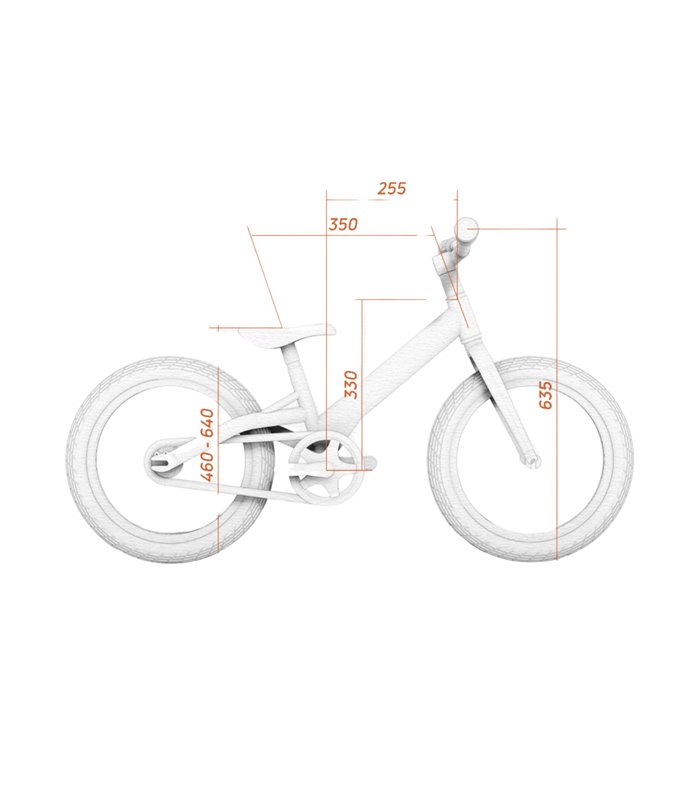 Vélo d'enfant 16 pouces KOKUA Like to Bike V-Brake Rose