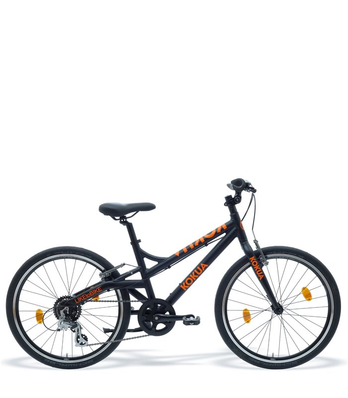 Kindervelo 24 Zoll Kokua LikeaBike Kojak schwarz/orange