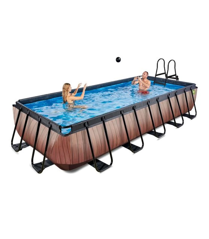 Pool Exit 540x250x100cm mit Sandfilterpumpe - braun