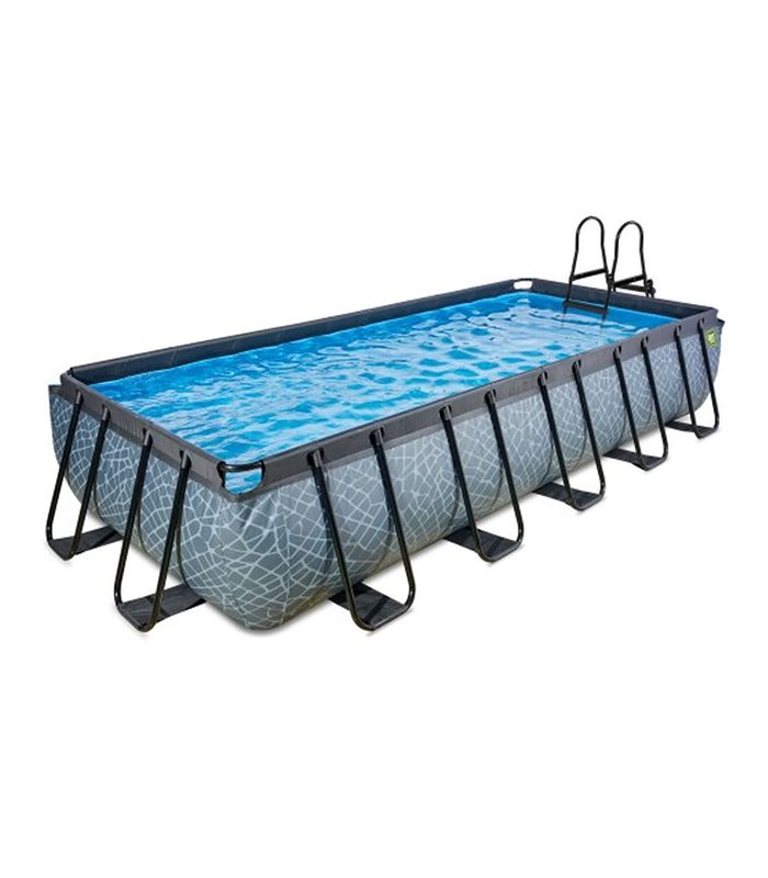 Pool Exit 540x250x100cm mit Sandfilterpumpe - grau