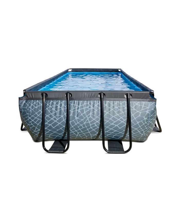 Pool Exit 540x250x100cm mit Sandfilterpumpe - grau
