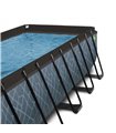 Pool Exit 540x250x100cm mit Sandfilterpumpe - grau