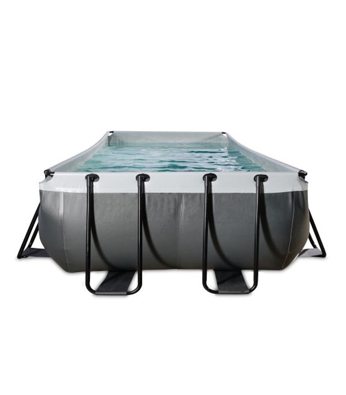 Pool Exit 540x250x100cm mit Sandfilterpumpe - schwarz