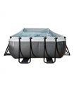Pool Exit 540x250x100cm mit Sandfilterpumpe - schwarz
