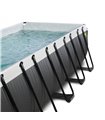 Pool Exit 540x250x100cm mit Sandfilterpumpe - schwarz