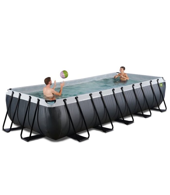 Pool Exit 540x250x100cm mit Sandfilterpumpe - schwarz