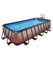 Pool Exit 540x250x122cm mit Sandfilterpumpe - braun