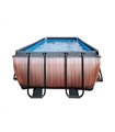 Pool Exit 540x250x122cm mit Sandfilterpumpe - braun