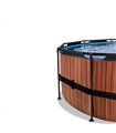 Pool Exit ø488x122cm mit Sandfilterpumpe - braun
