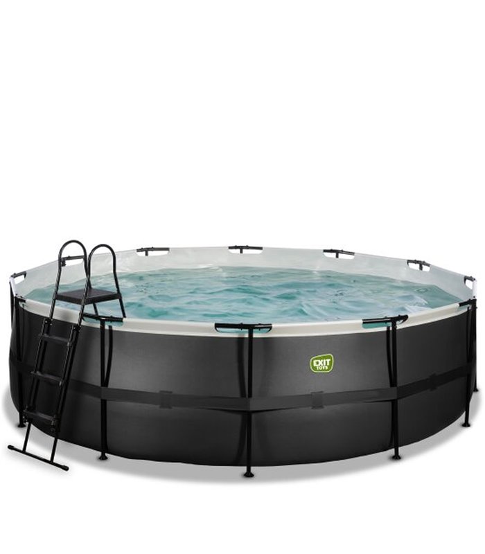 Pool Exit ø488x122cm mit Sandfilterpumpe - schwarz
