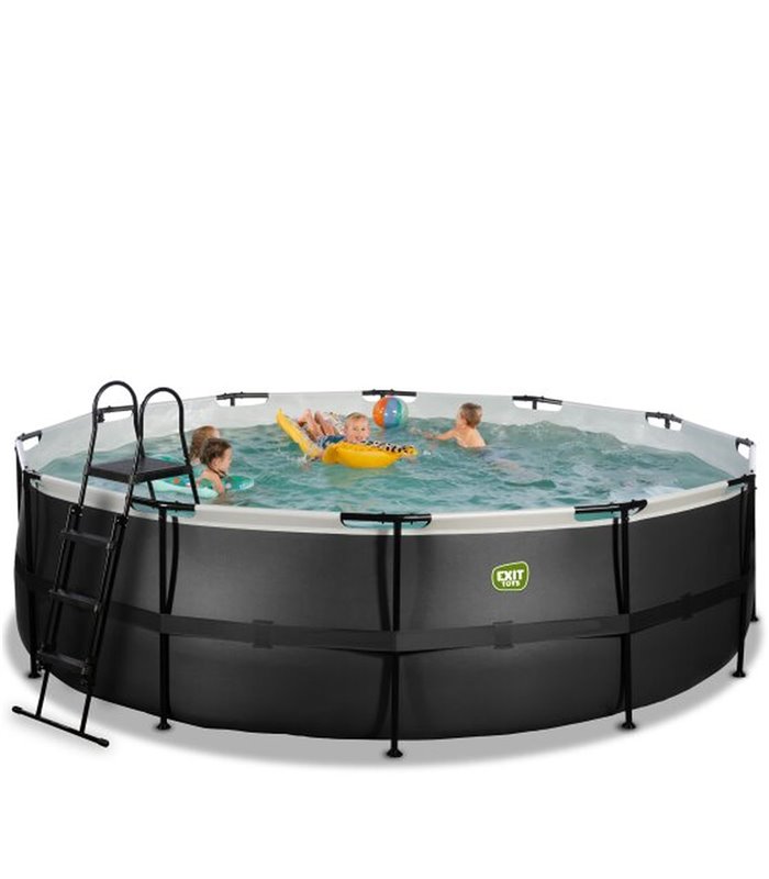 Pool Exit ø488x122cm mit Sandfilterpumpe - schwarz