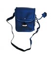 Sac à dos sacoche de guidon en cuir bleu Kokua