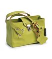 Borsa a mano per bambini Kokua in pelle verde
