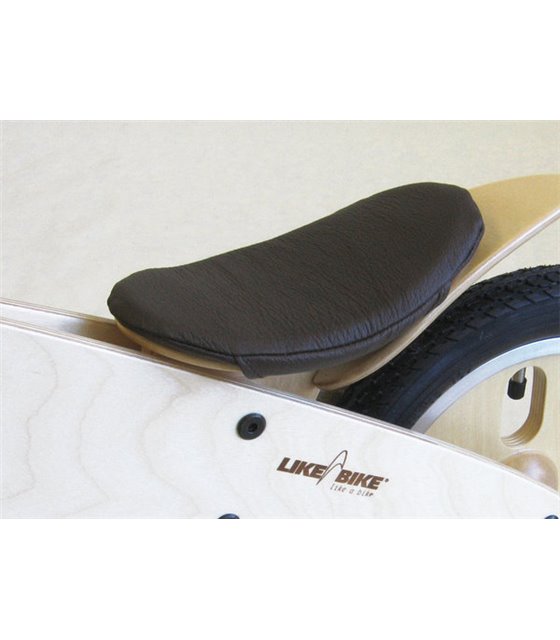 KOKUA LIKEaBIKE Saddle Cover in Leather for Wooden Balance Bikes brown