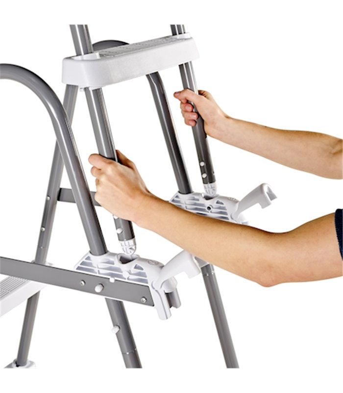 Ladder frame pool Exit 85-105cm grey